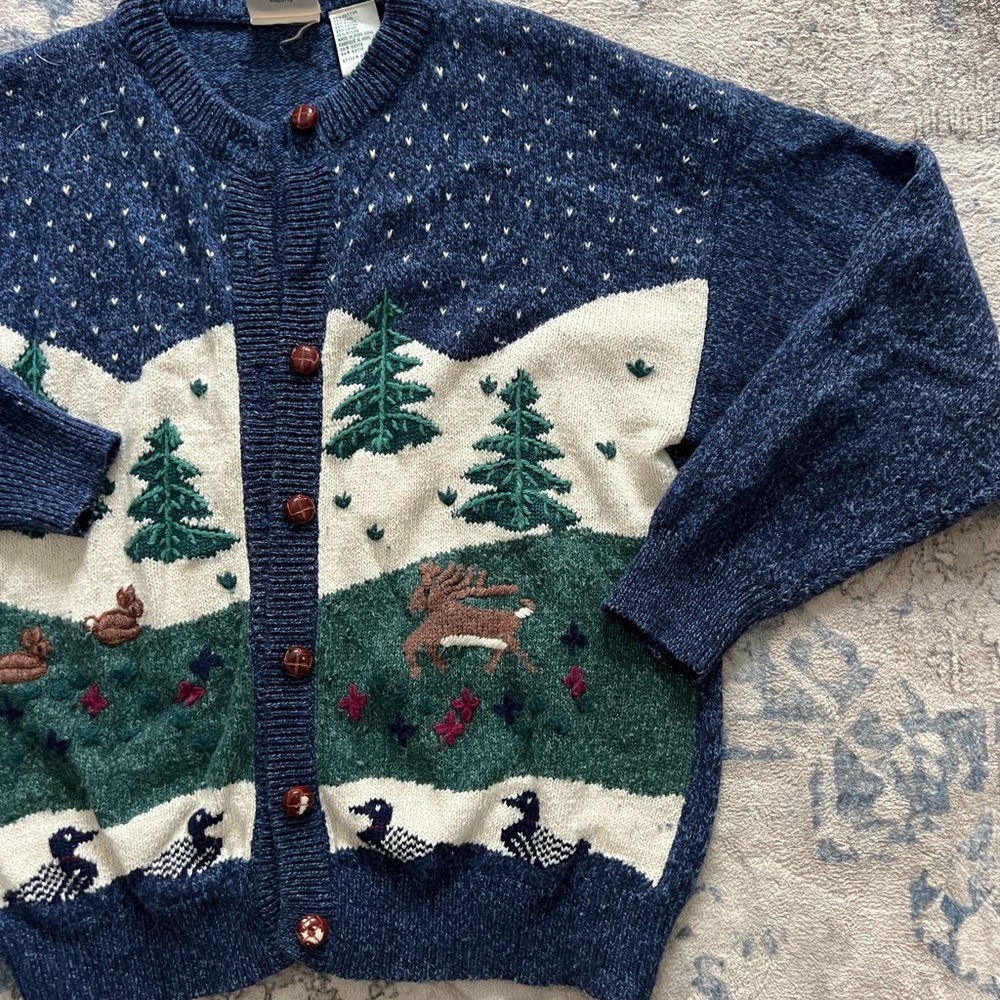 Vintage Outdoor Scene Cardigan